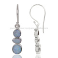 Latest Deign Wholesale Jewelry Doublet Opal Gemstone 925 Sterling Sliver Dangle Earring